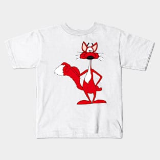 smiling red fox Kids T-Shirt